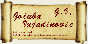 Goluba Vujadinović vizit kartica